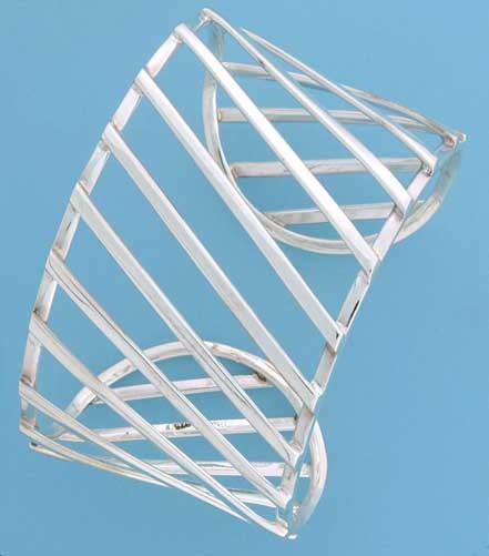 SPC 42mm WIDE DIAGONAL BARS CUFF BANGLE=