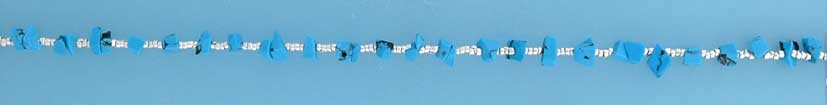 SPC TINY BEADS/TURQ CHIPS ANKLET