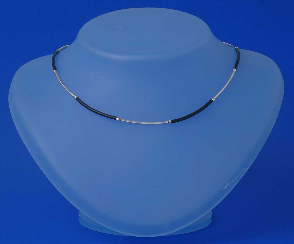 SPC RUBBER/SILVER TUBE LINK CHOKER