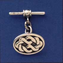 SPC CELTIC WOVEN DES.OXIDISED CUFFLINK =