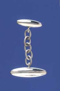 SPC PLAIN HOLLOW TORPEDO CUFFLINKS     =