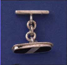 SPC ONYX/MOP CUFFLINK