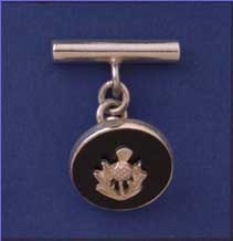 SPC ONYX THISTLE CUFFLINK