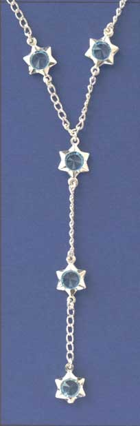SPC IMM.STONE SET STARS CURB Y CHAIN