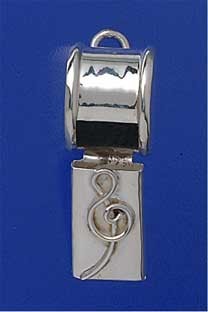 SPC TREBLE CLEF WHISTLE PENDANT