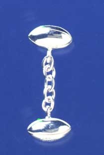 SPC SOLID RUGBY BALL CUFFLINKS         =