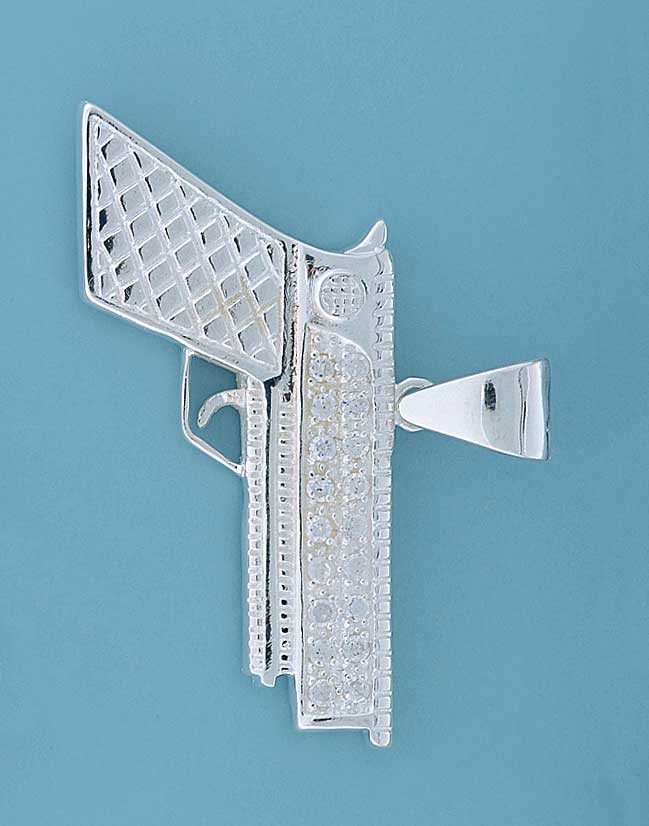 SPC 55mm CZ SET PISTOL PENDANT-BLING