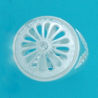 SPC CZ SET SPINNING HUBCAP RING-BLING