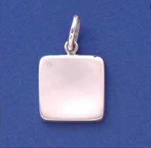 SPC SQ.HOLLOW POLISHED TAG PENDANT     =