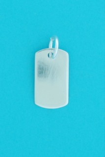 SPC 15 x 12mm CUSHION SHAPE TAG PENDANT