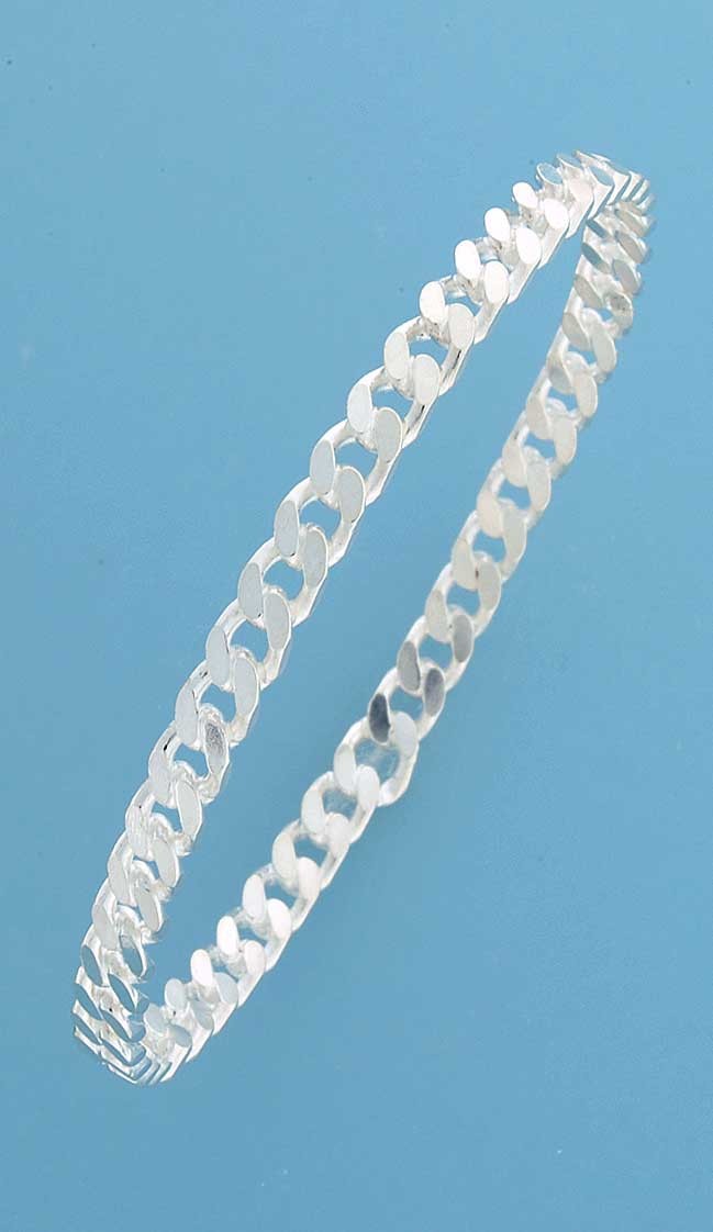 SPC 5mm WIDE CURB CHAIN SLAVE BANGLE   =