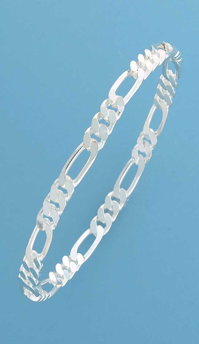 SPC 5mm WIDE FIGARO CHAIN SLAVE BANGLE =