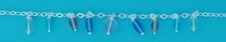 SPC BLUE/PINK CRYSTAL BRACELET         =
