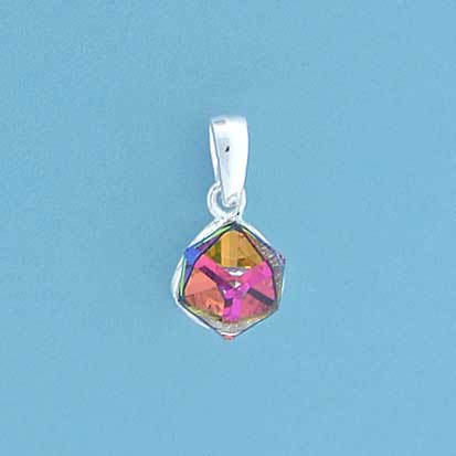 SPC AB CRYSTAL CUBE PENDANT