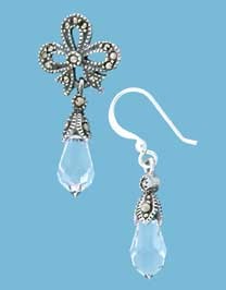 SPC CLEAR CRYST/MARC.EARRING PEND SET  =