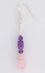 SPC AMETHYST/ROSE QUARTZ DROPS         =