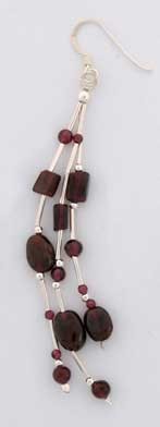 SPC 3 ROW GARNET DROPS                 =