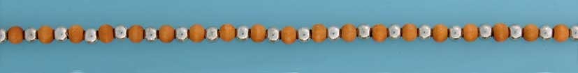 SPC WOOD BEAD BRAC