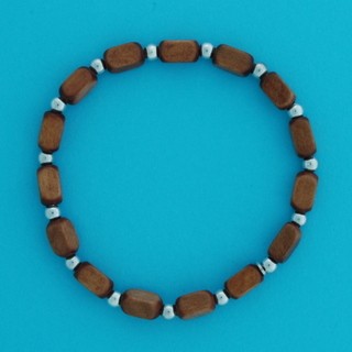 SPC WOOD BEAD BRAC
