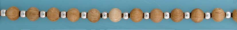 SPC WOOD BEAD BRAC