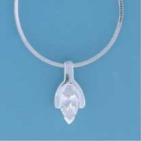 SPC 16"COBRA CHAIN/MARQUIS CZ WISHBONE =