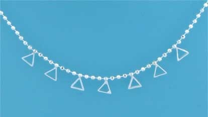 SPC BEAD CHAIN WITH HANGING TRIANGLES