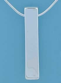 SPC SNAKE CHAIN/40mm SQ.BAR PENDANT