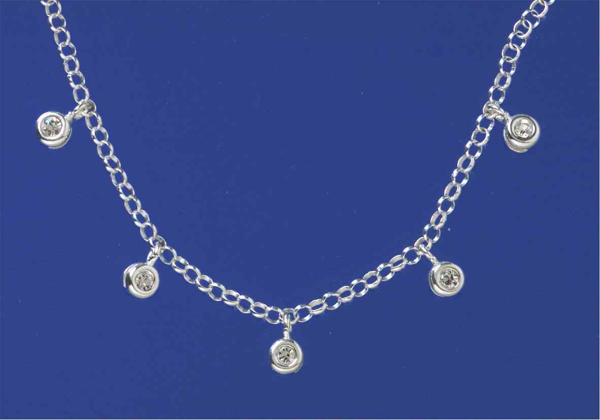 SPC 16" BELCHER CHAIN/CRYSTAL SET DROPS