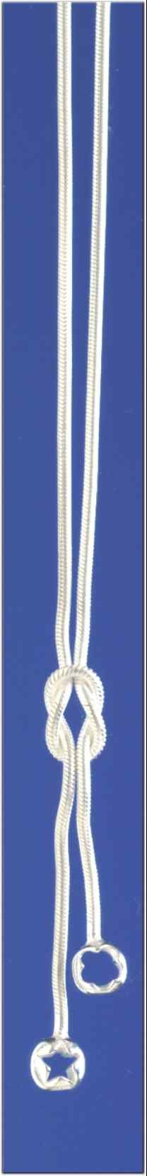 SPC 16" SNAKE CHAIN WITH KNOT+DROPS