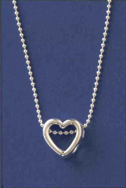 SPC BEAD CHAIN/PULLTHRU CUTOUT HEART