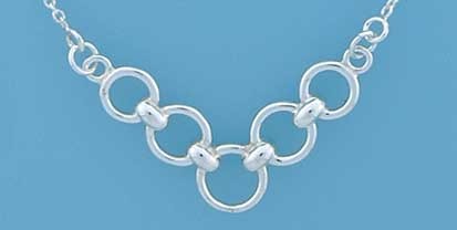 SPC V SHAPE JUMPRINGS/TRACE NECKLACE   =