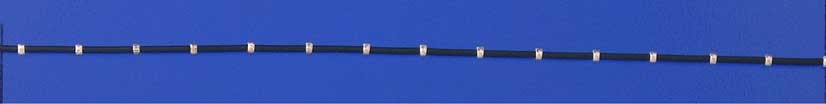 SPC 16in BLACK PVC/BEADS CHAIN