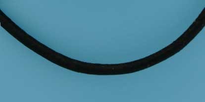 SPC 4mm BLACK LEATHER CHOKERS