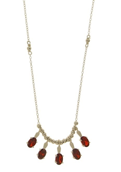 SPC FIVE RUBY STONES/16"CHAIN