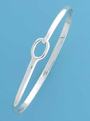 SPC 12x9mm OVAL TOP D SECT.CLIP BANGLE =