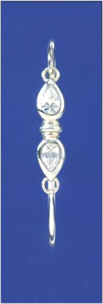 SPC 2 TEARDROP CZ FANCY BANGLE         =