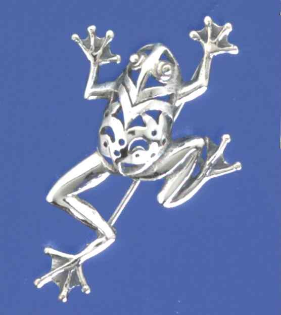 SPC CUTOUT FROG BROOCH                 =