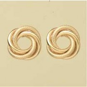 GWT PLAIN/DIMPLED KNOT STUDS