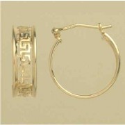 GWT 20x7mm GREEK KEY CREOLES