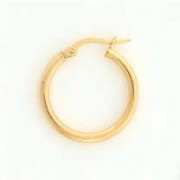 GWT 20x2mm PLAIN CREOLE HOOPS