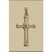 GWT 30x20mm YELLOW/WHITE FANCY CROSS