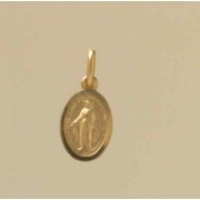 GWT 12mm OVAL MIRACULOUS MEDAL
