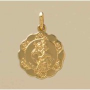 GWT 18mm FANCY HOLLOW ST CHRISTOPHER