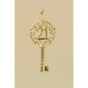 GWT FANCY 21 KEY PENDANT