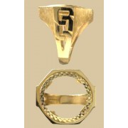 GWT CHAINLINK HEXAGON SOVEREIGN RING