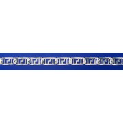 SWT 8in OVAL LINK GREEK KEY HEAVY BRAC