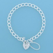 SWT 9g CLOSE LINK CURB CHARM BRACELET