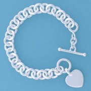 SWT HOLLOW TIF HEART BRACELET