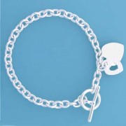 SWT TRACE TIF DOUBLE HEART 150 BRACELET