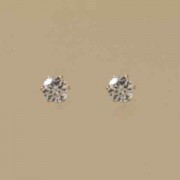 GPC 5mm CZ STUD EARRING                =